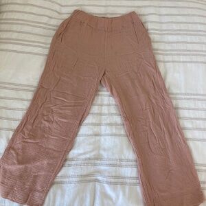 Faherty Organic Cotton Wide Leg Pants